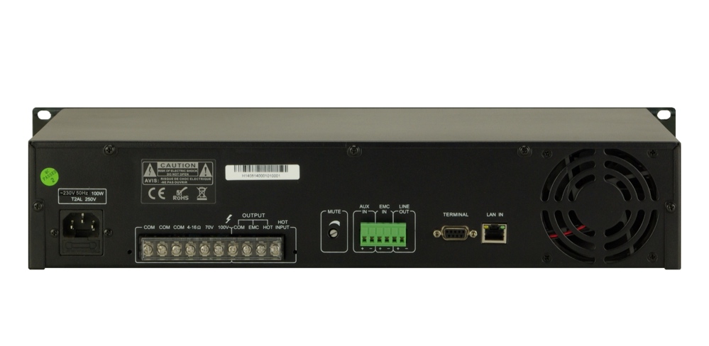 T-67240B IP мережевий аудіопідсилювач класу D, потужності 240 Вт