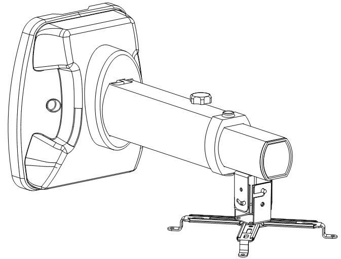Кріплення для проектору настінне Yesvision (80-120cm) WSD-ZYC12 фото