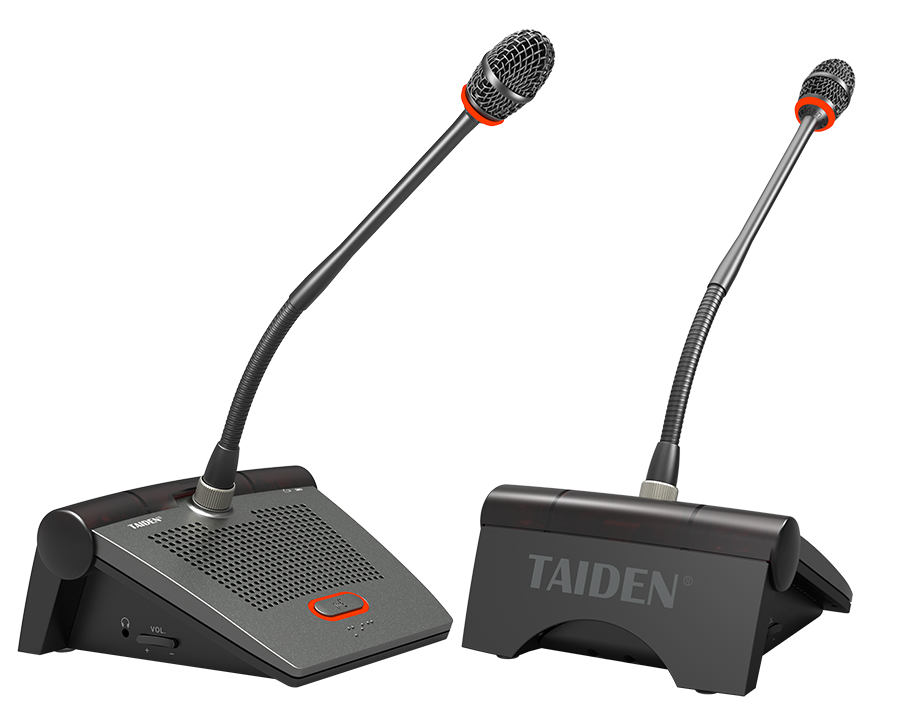 Wireless Delegate Unit   HCS-5381D (discussion, charcoal gray panel + black base)  Бездротовий інфрачервоний пульт делегату TAIDEN   HCS-5381D (дискусія)