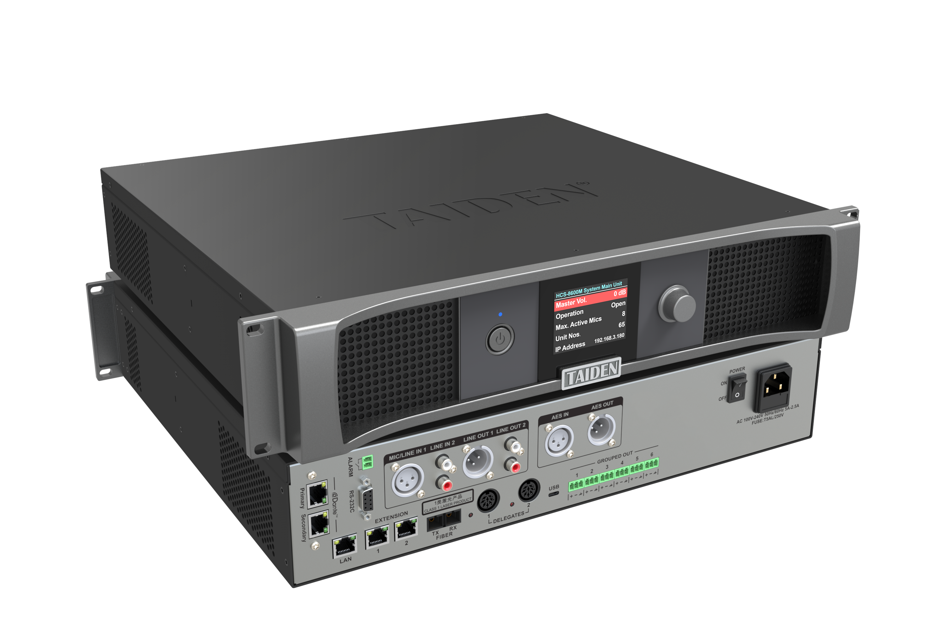 Повністю цифровий головний блок конгрес-системи Taiden HCS-8600MA/20